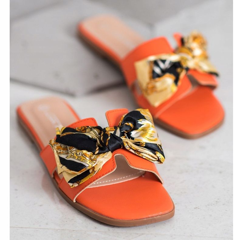 SHELOVET Eleganta tofflor orange 2