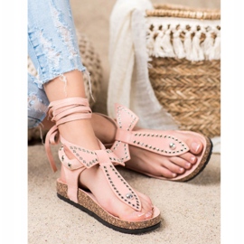 Seastar Slipade sandaler med flip-flops rosa 2