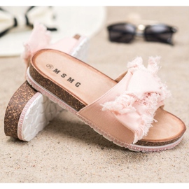 SHELOVET Textil tofflor rosa 1