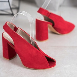 Filippo Slip-on sandaler på en bar röd 1