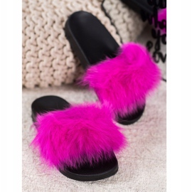 Seastar Tofflor Med Päls rosa 1