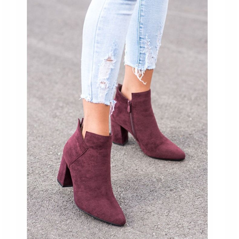 VINCEZA höga stövlar röd 2