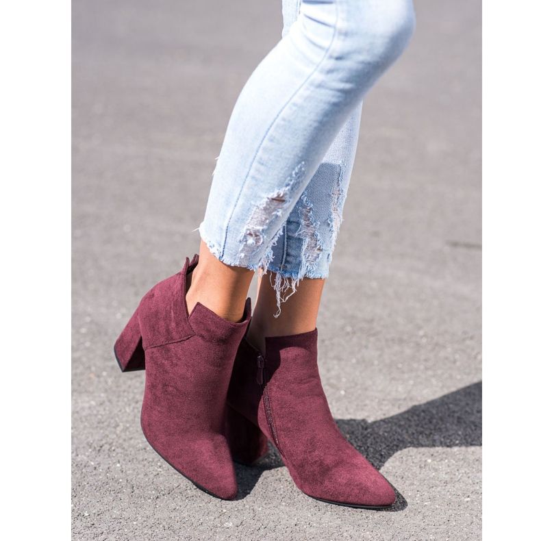 VINCEZA höga stövlar röd 1