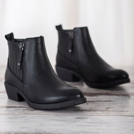 Bella Paris Varma stövlar med dragkedja svart 2