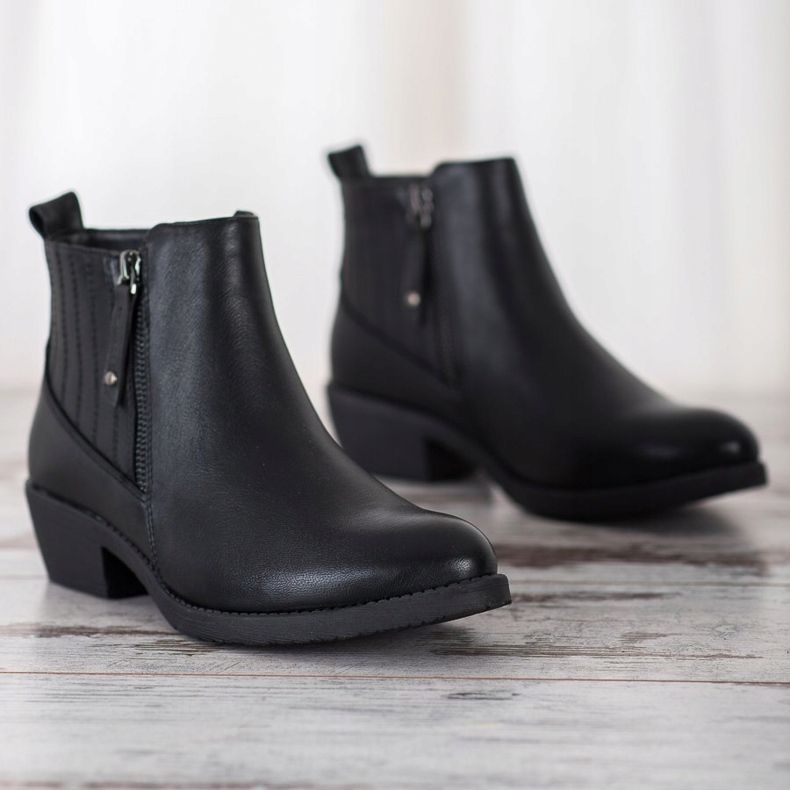 Bella Paris Varma stövlar med dragkedja svart 2