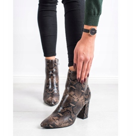 Goodin Stövlar i Spitz Snake Print mångfärgad 1