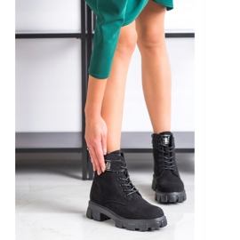 Weide Mocka Trappers På Plattformen svart 2