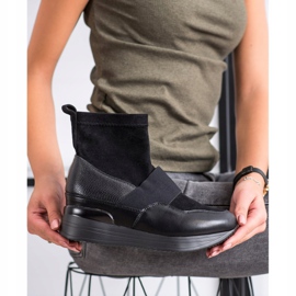 SHELOVET Mode slip-on stövlar svart 1