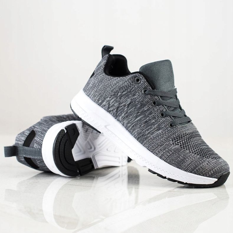 SHELOVET Lätta snörskor grå 1