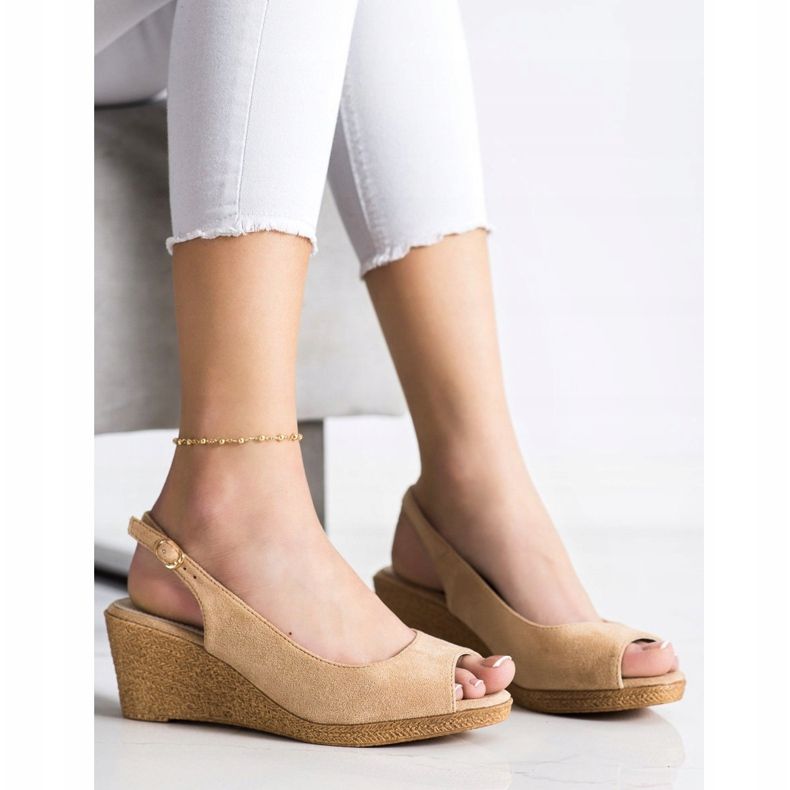 Goodin Casual Wedge Sandals brun 1