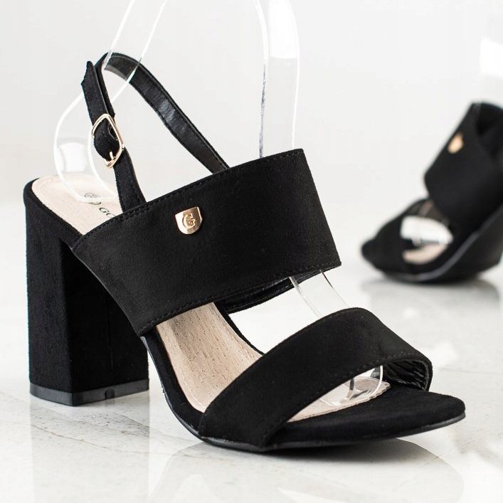 Goodin Sandaler på en bred bar svart 1