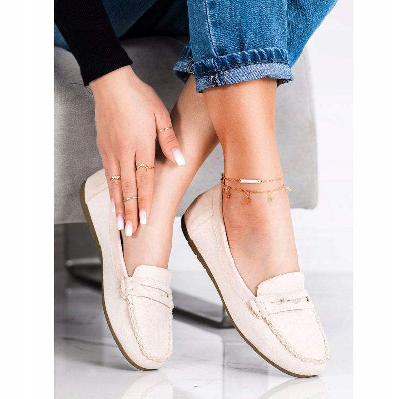 Super Me Beige mocka loafers 1