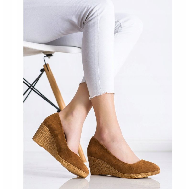 Goodin Lätta kilpumpar brun 2