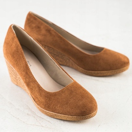 Goodin Lätta kilpumpar brun 1