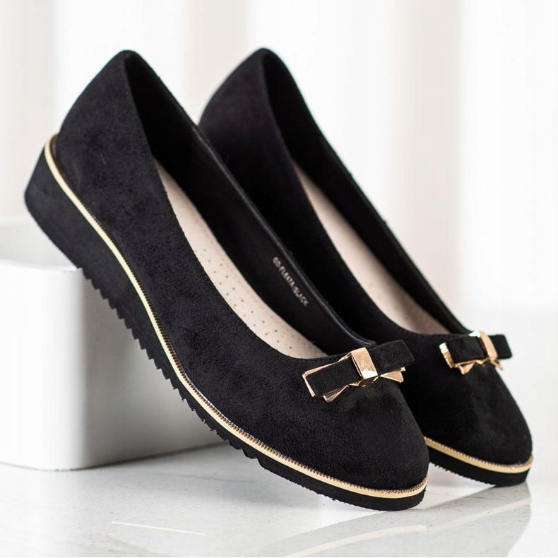 Goodin Svarta Brogues Med En Rosett 2