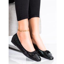 Goodin Eco ballerinor i läder svart 1