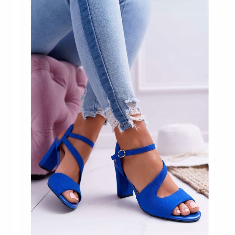 Sandaler på en bar Sergio Leone SK868 blå 2