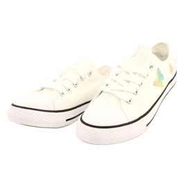 NEWS Vita sneakers med bundna fjärilar 21DZ35-3585 1