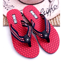 Dam Tofflor Flip-flops Big Star Red DD274A252 röd marinblå 3