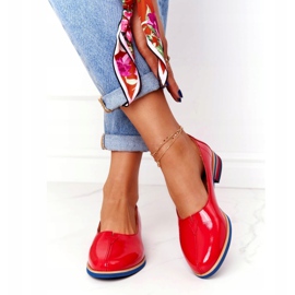 Lackerade läderskor Maciejka 05035-08 Röd 3