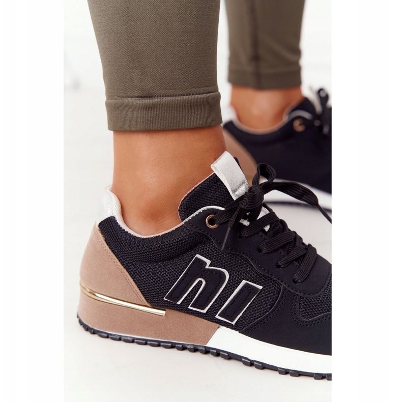 Kvinnors sportskor Sneakers Svart Maddie brun 1