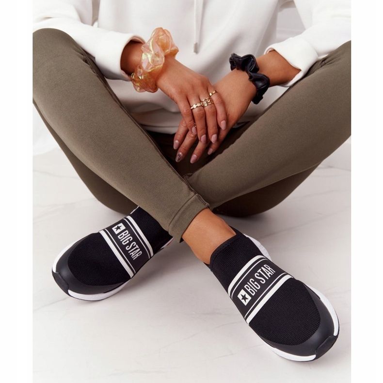 Sportskor Slip-On Memory Foam Big Star HH274536 Svart 1