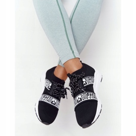 Kvinnors sportskor Memory Foam Big Star HH274359 Svart vit 1