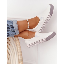 Dam Sneakers Slip-on Big Star HH274007 Vit 1