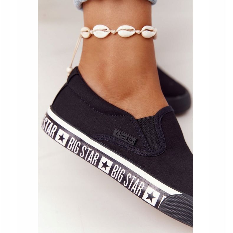 Dam Sneakers Slip-on Big Star HH274012 Svart 1