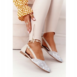 Läder Maciejka 4972A-04 Beige ballerinor 2