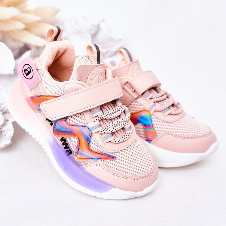 Apawwa Barnsportskor Sneakers Pink Jump Jump rosa 2