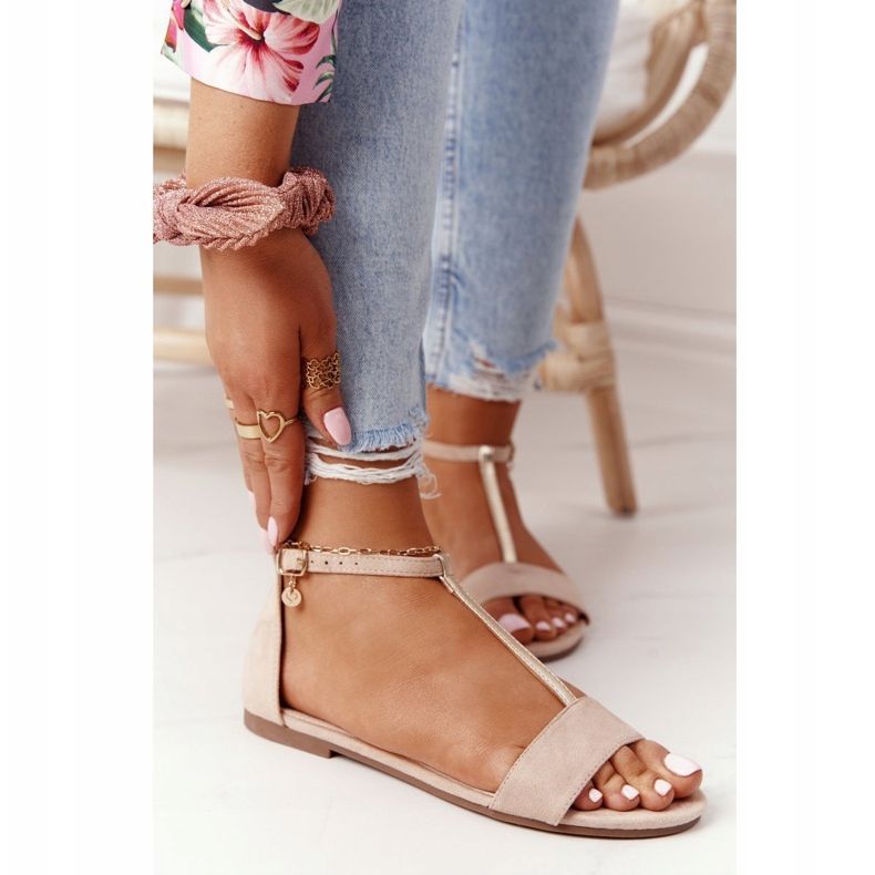 S.Barski Eleganta mockasandaler S. Bararski 541-7 Beige 2