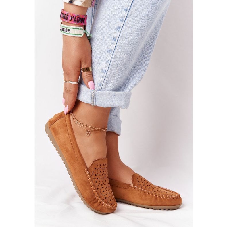 Loafers i mocka från Camel Molly för kvinnor brun mångfärgad 1