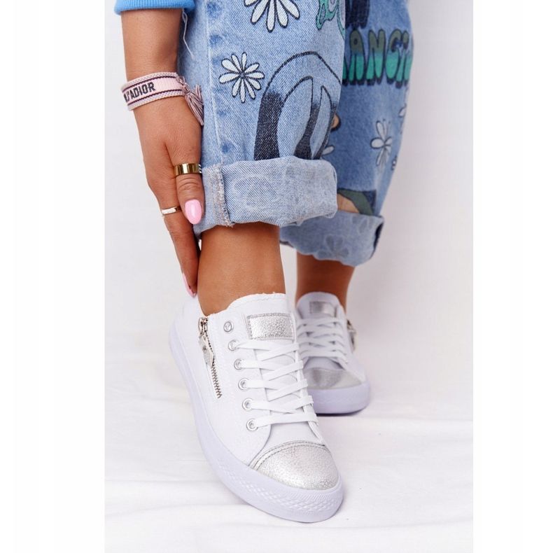 Women's Sneakers White-Silver Festival vit 2