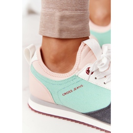 Sportskor Memory Foam Cross Jeans HH2R4049C Grön-Rosa 2