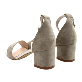 Sergio Leone Sandaler på en låg Eco -pelare SK839 silver 5