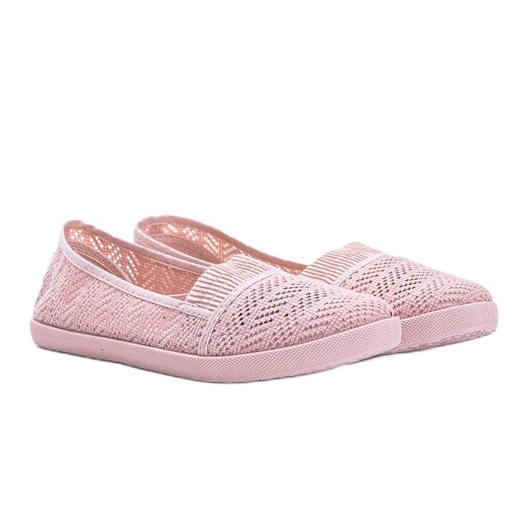 Marias rosa genomskinliga sneakers 1