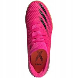 Adidas X Ghosted.3 In Jr FW6925 fotbollsskor rosa rosa 1