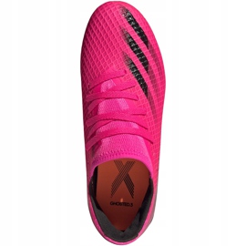 Adidas X Ghosted.3 Fg Jr FW6935 fotbollsskor rosa rosa 1