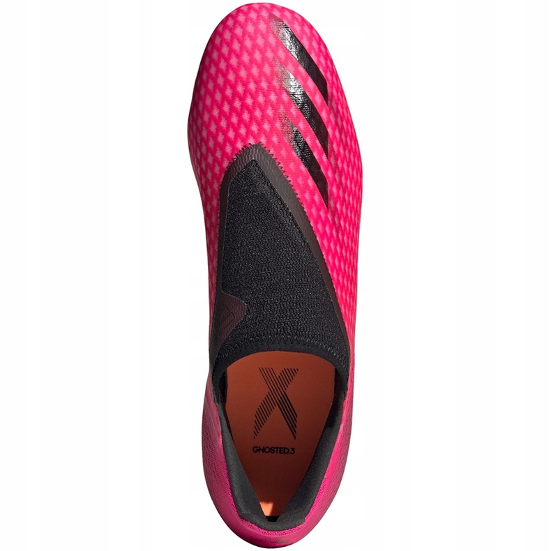 Adidas X Ghosted.3 Ll Fg FW6968 fotbollsskor rosa rosa 1