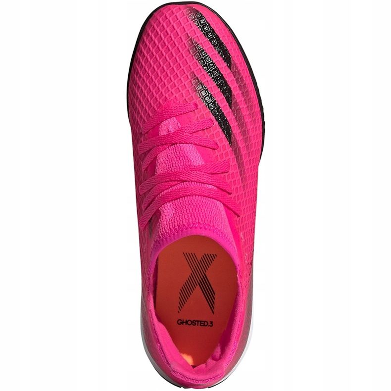 Adidas X Ghosted.3 Tf Jr FW6927 fotbollsskor rosa rosa 1