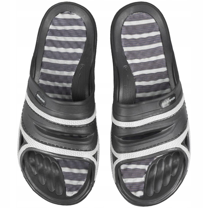 Aqua-Speed ​​Tahiti tofflor herr svart kol.07 1