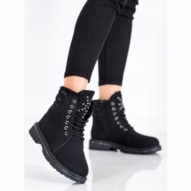 SHELOVET Svarta fällare med cubic zirconia 2