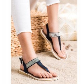 S. BARSKI Sandaler av japanska S.BARSKI marinblå 1