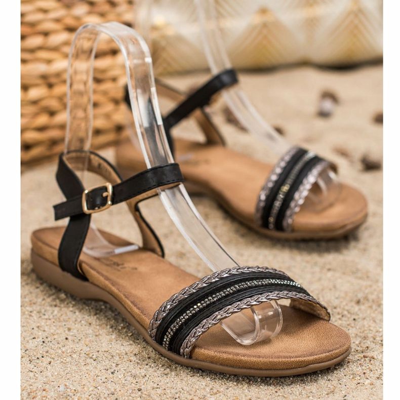 S. BARSKI Svarta sandaler från S.BARSKI 1