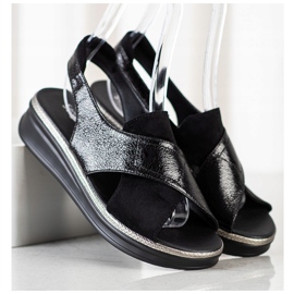 Sergio Leone slip-on sandaler svart 1