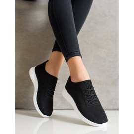 SHELOVET Bekväma Openwork -sportskor svart 2