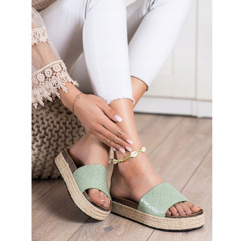 SHELOVET Tofflor På Plattformen grön 1