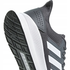 Grå Adidas Runfalcon herrskor F36200 vit 3