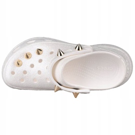 Crocs Classic Bae Glitter Stud Clog W 206783-100 vit gyllene 2